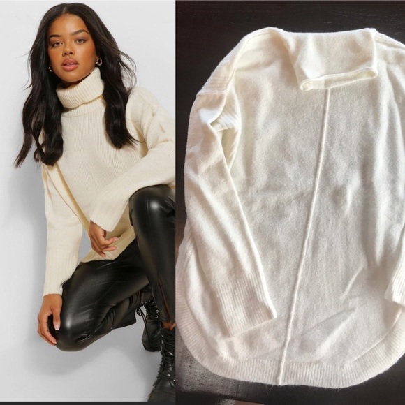OFFERS WELCOME 
2 available Grey or White oversized mock turtleneck Gap sweater - Picture 8 of 9